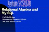 Relational Algebra and My SQL