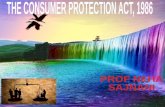 THE CONSUMER PROTECTION ACT, 1986