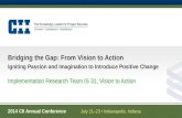2014 CII Annual Conference July 21â€“23 Indianapolis, Indiana Bridging the Gap: From Vision to Action Igniting Passion and Imagination to Introduce Positive