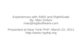 PHP LAMP AWS RightSscale
