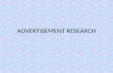 Advertisement research