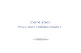 Correlation Minium, Clarke & Coladarci, Chapter 7