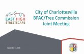 City of Charlottesville BPAC/Tree Commission Joint Meeting