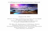 Collingswood Presbyterian Church - · PDF file 11/8/2012  · Collingswood Presbyterian Church August 30, 2015 30 Fern Avenue, Collingswood, New Jersey 08108 Telephone: 856-854-4523