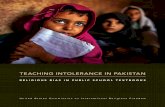 TEACHING INTOLERANCE IN PAKISTAN Intolerance in Pakistan.pdf TEACHING INTOLERANCE IN PAKISTAN RELIGIOUS BIAS IN PUBLIC SCHOOL TEXTBOOKS 5 Snapshot of Pakistani Education Today The