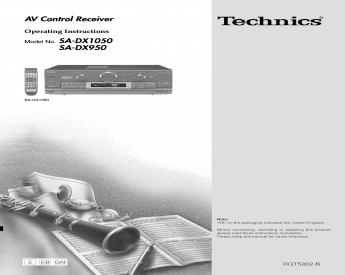 Technics Sa-dx1050 + Sa-dx950 - [PDF Document]