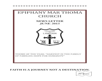 Epiphany Mar Thoma Ch Epiphany Mar Thoma Church ... Recognized In The Scriptures And Used As A Symbol - [Pdf Document]